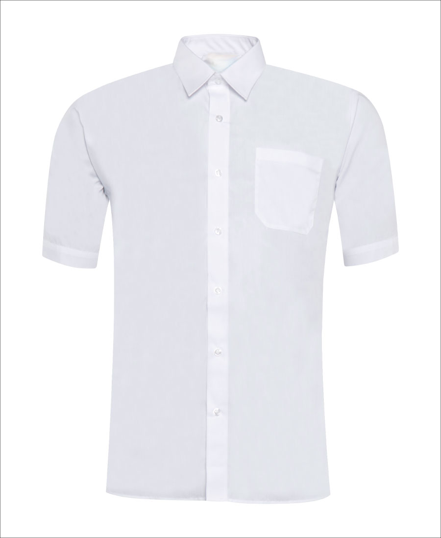 White-short-sleeve-shirt